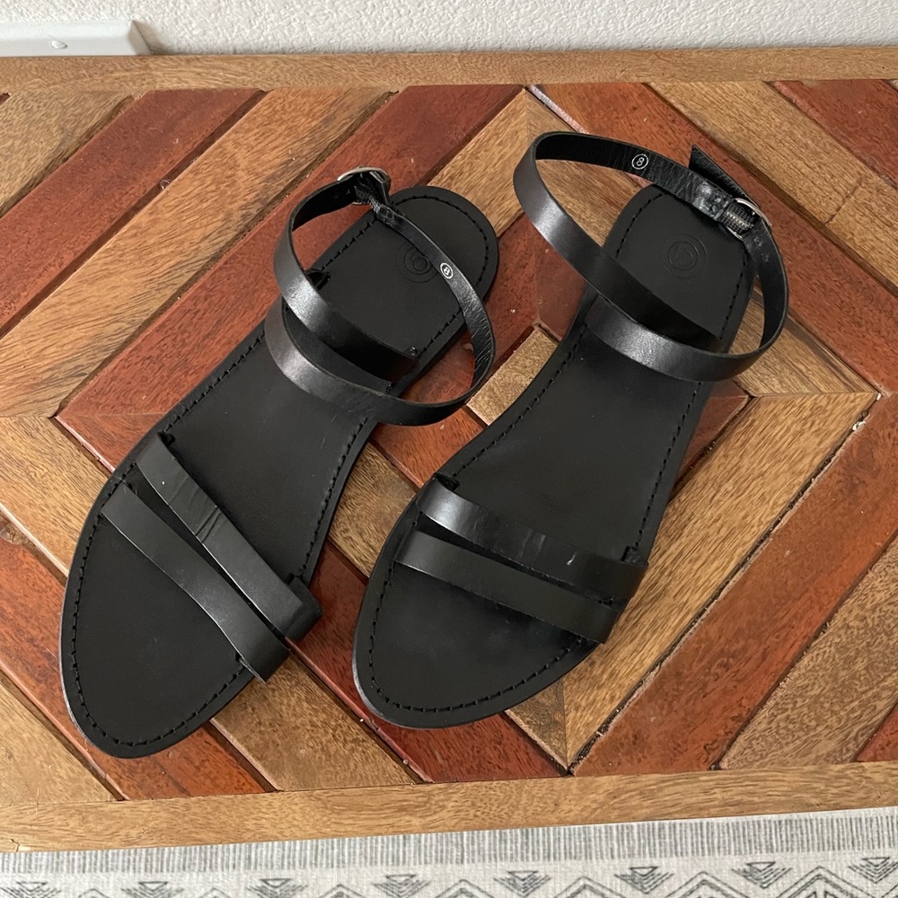 Black Strappy Sandals